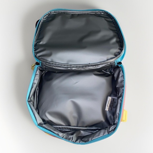 Lunch Bag Insulated HELLO KITTY Face Shape‎ White Denim Bow Pink Handle - Picture 6 of 7